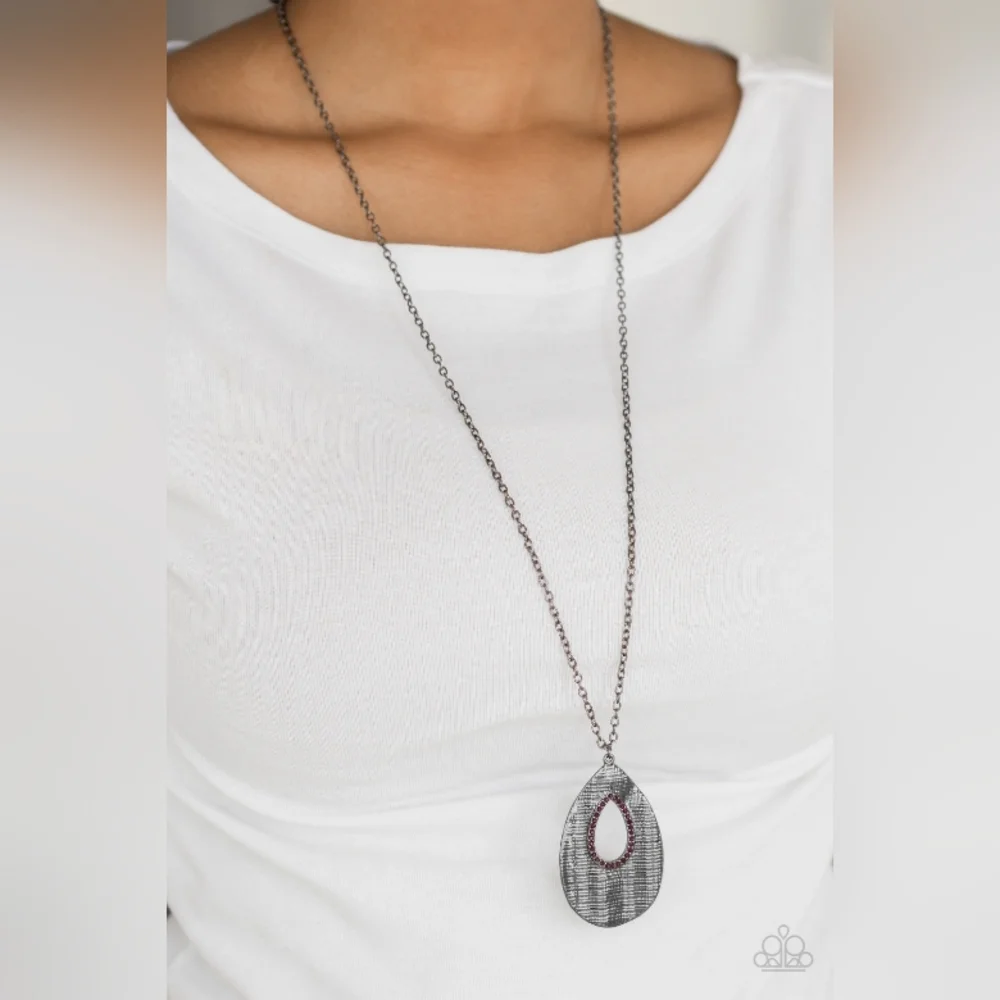 Stop, Teardrop And Roll Necklace